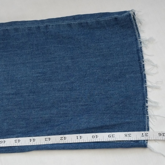 Paige size 25 Chambray wide-leg denim jeans - Picture 11 of 12